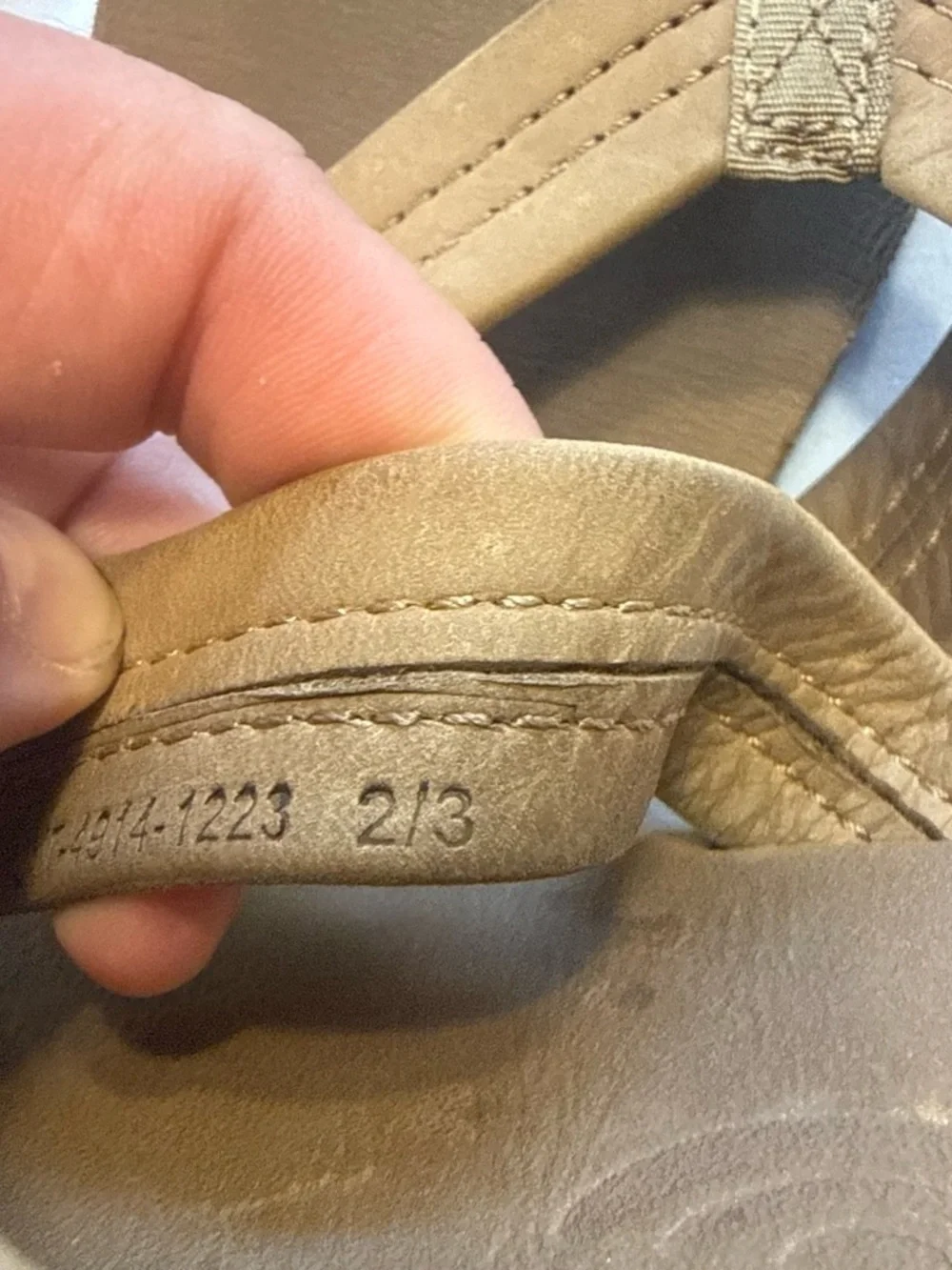 Rainbow Kids Brown Leather Flip Flops with Tan Straps